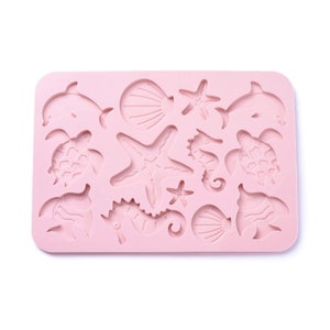 Sea Animal Mould, Marine Creature, Versatile Food Safe & Resin, Detailed Silicone Mold, Sugar Craft, Cake Decoration, Resin Casting, UK Shop
