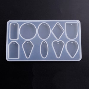 Pendant Mould, Silicone Mold, Resin Casting, Earrings , Keyrings, UV Resin, Epoxy Resin, Jewellery Making, UK Shop