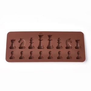 Chess Mould, Chess Pieces, Versatile Food Safe & Resin Mould, Silicone Casting Mold, Sugar Craft, Cake Decoration, Resin, Jewellery, UK Shop