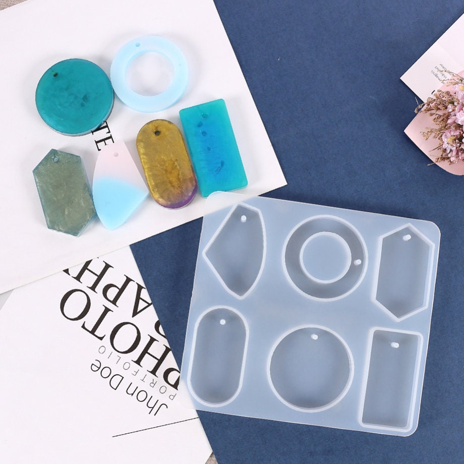 Jewelry Making Pendant 60X Epoxy Resin Casting Silicone Molds DIY Craft  Tool Kit Resin Jewelry Making Kit Jewelry Resin Molds Kit 