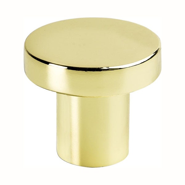 Möbelknopf 2078 Gold Metall poliert