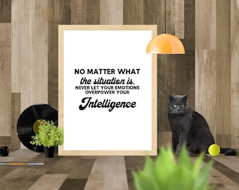 No Matter What..., Druckbare Wandkunst, Schwarz-Weiß, Druckbare Zitate, Motivierende Zitate, Digitaldruck, Herunterladbare Drucke