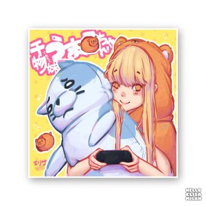 hamster girl art print