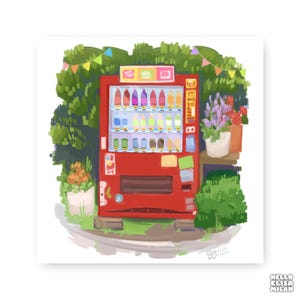 vending machine art print