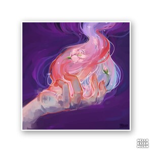 spell hand art print