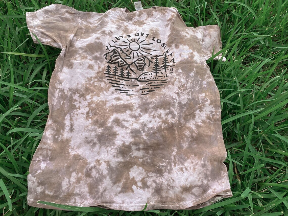 Brown tie dye shirt brown tie dye T-shirt tie dye shirt | Etsy
