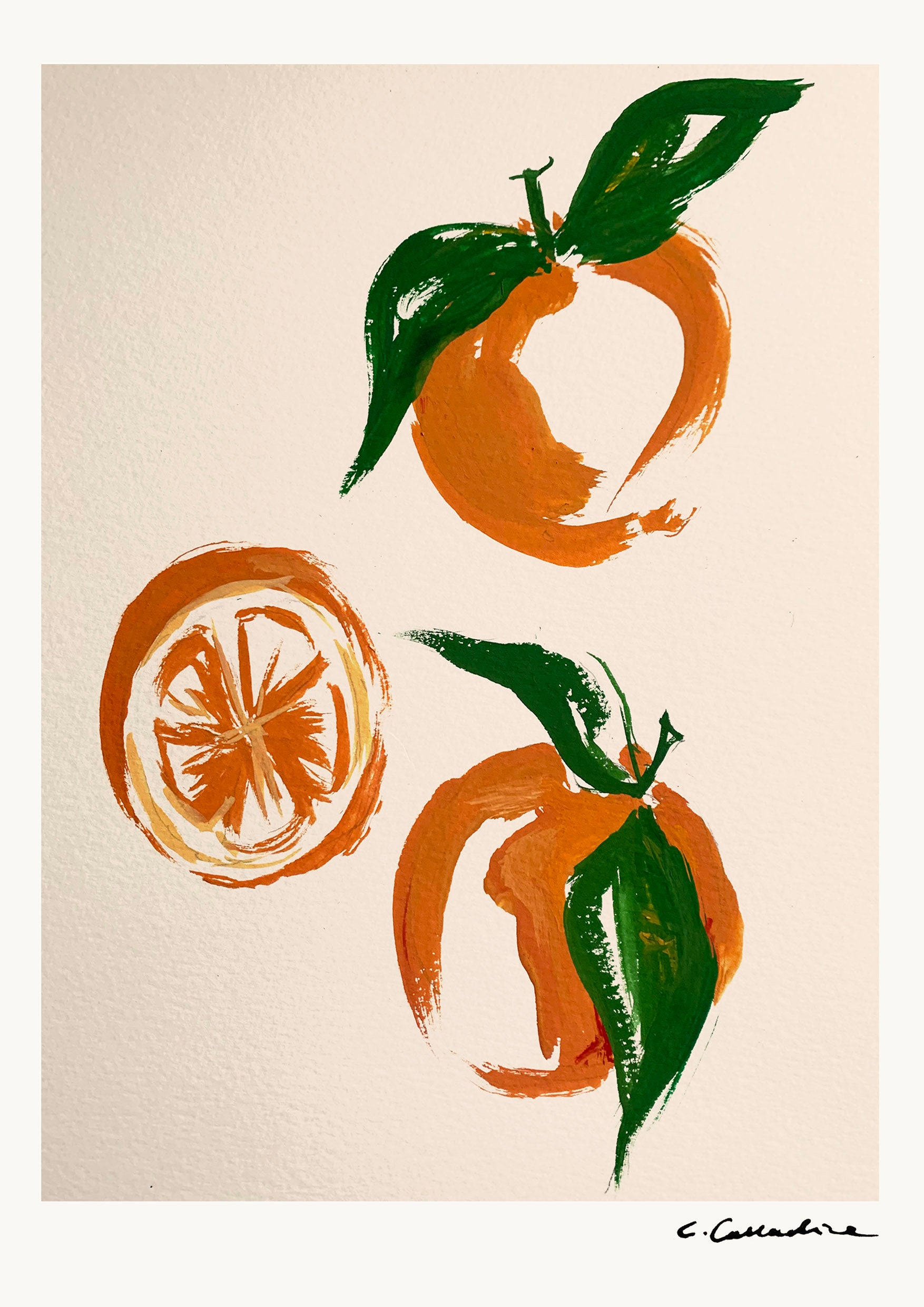 Oranges and Lemons Art Print/ Illustration/ Wall Art/ Home Etsy