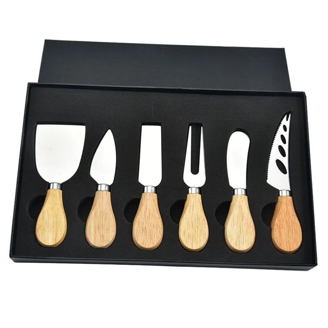 Charcuterie Cheese Knives Gift Set Wedding Gift Housewarming Birthday Gift Cheese Knife Set of 6