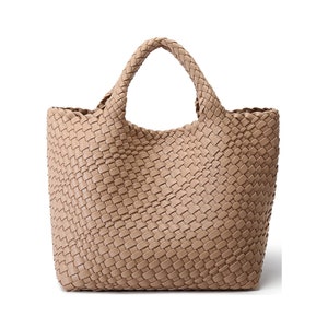 Woven Tote Bag/ Beach Tote Bag for Women /Women tote bag/Women shoulder bag/Shopping bag/ Woven Leather Handbag/ Travel bag/Gift for her