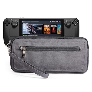 Switch Deck Oled Case,  Switch Deck Case Sleeve, Switch Deck Oled Cover, Black and Pink