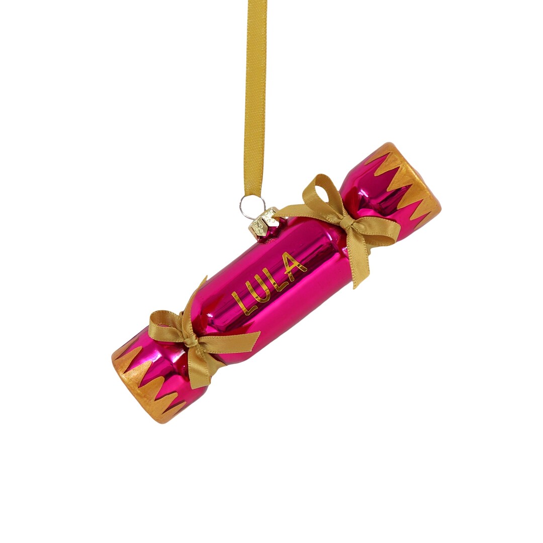 Christmas Cracker Christmas Tree Decoration Pink Etsy