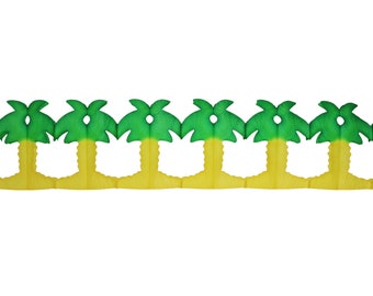 Paper Dreams Palm Tree Garland | Streamers for Party Decorations, Weddings, Birthdays, Hen Parties - 360cm
