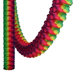 Paper Hanging Rainbow Garland | Streamers for Party Decorations, Weddings, Birthdays - 360cm