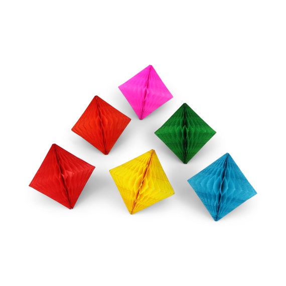 Art & Craft Rainbow Decorative Tissue Paper Honeycomb Balls Flower