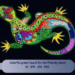 Lizard sublimation for kids decor Reptile clipart png for print Cute Reptiles Commercial Use