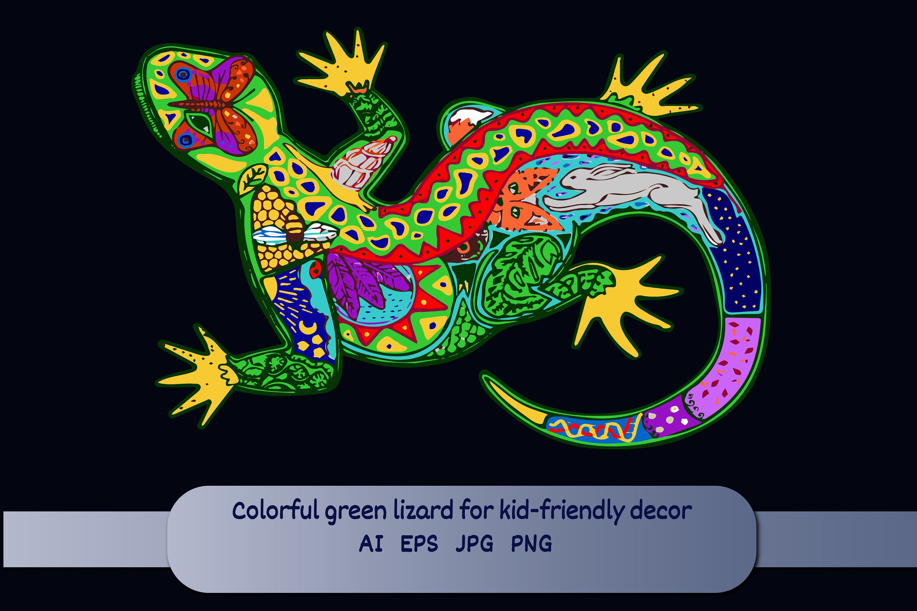 Lizard Sublimation for Kids Decor Reptile Clipart Png for Print Cute  Reptiles Commercial Use 