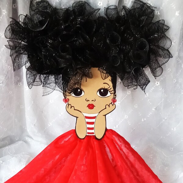 Diva Doll Wreaths/Ready to Ship/Decoration for girl's room