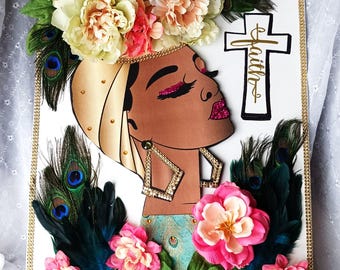 3D 18x24 Divas on Canvas/Ready to Ship