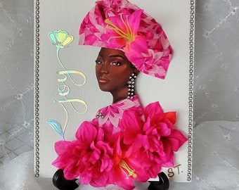 Smaller 3D Divas on Canvas /Ready to Ship/8x10 and 6x8