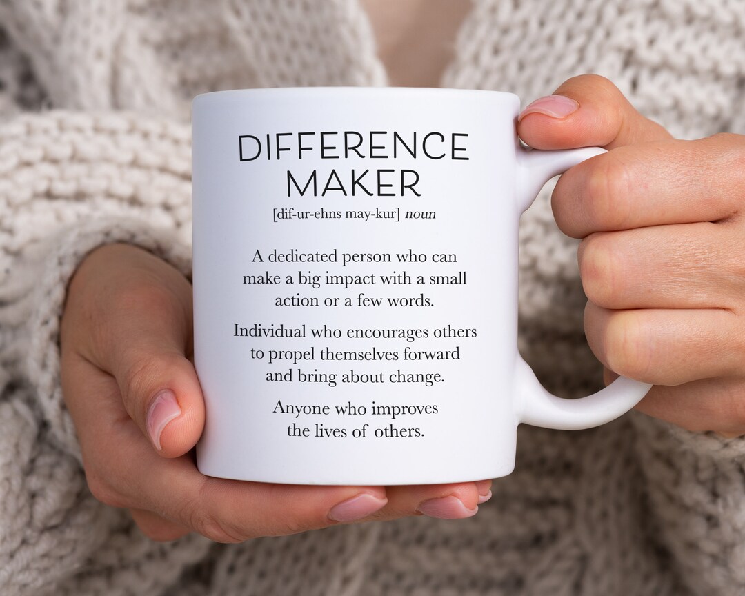 Difference Maker Definition Mug, Inspirational Mug, Special Education Teacher Gift, Gift for