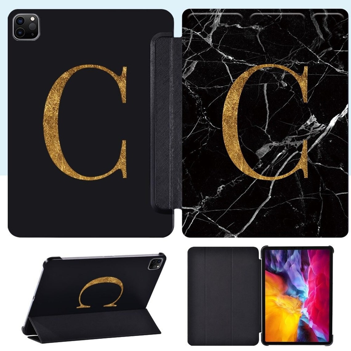 Customizable iPad Case made of Leather iPad Pro 12.9 Case Etsy