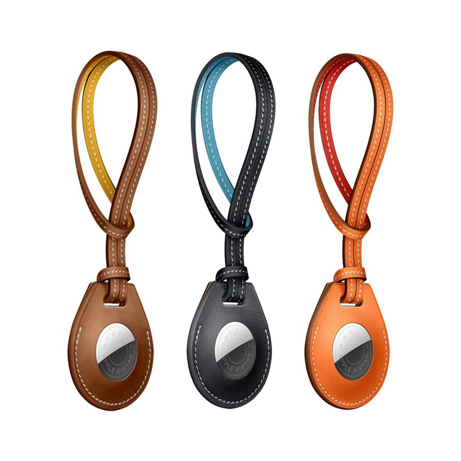 AirTag Leather Case for Luggage Backpack Pets made of PU Etsy