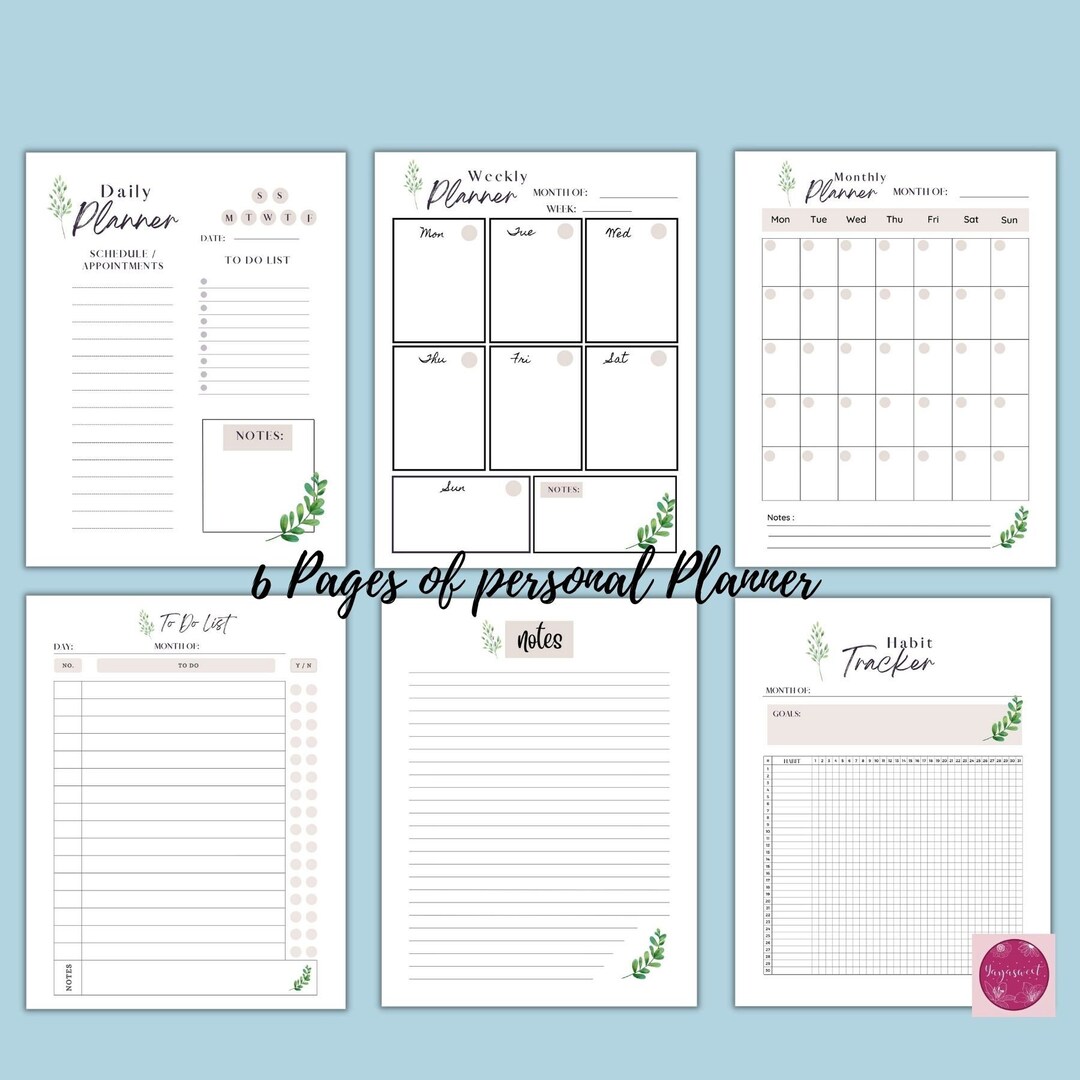 Minimalist Daily Planner Printable, Daily to Do List for Work/home ...