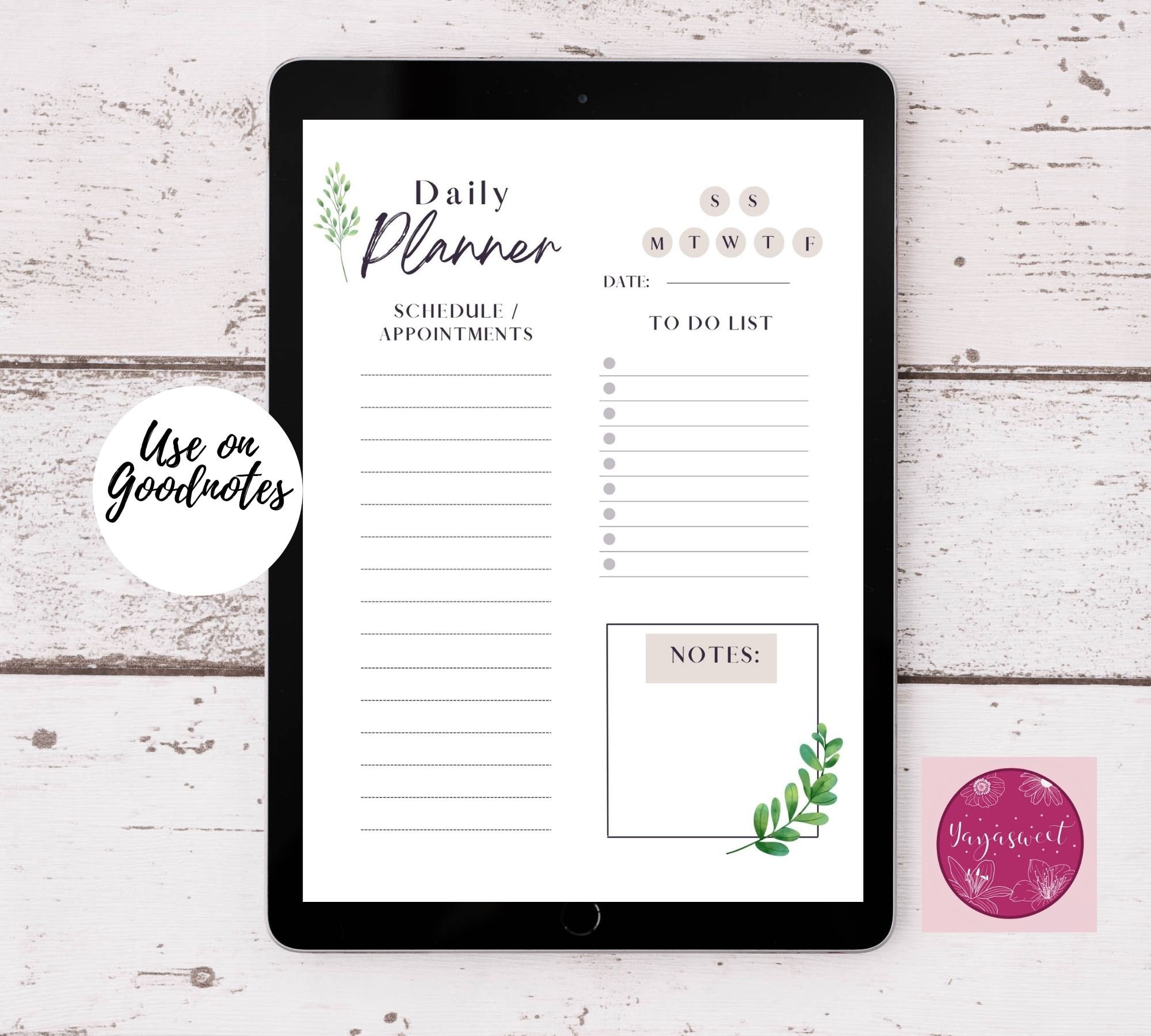 Minimalist Daily Planner Printable, Daily to Do List for Work/home ...