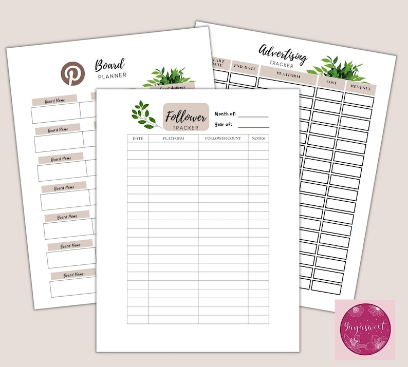 Social Media Planner, Influencer Tools, Facebook Instagram Pinterest ...