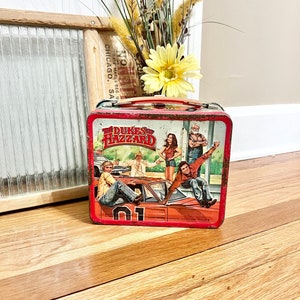 RARE Vintage &quot;The Dukes of Hazzard&quot; Lunch Box / Aladdin Industries &quot;The Dukes of Hazzard Lunch Box&quot; / 1980&#39;s Collectible Lunch Box