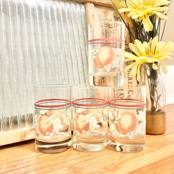 Vintage Juice Glass Etsy