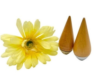 Vintage P.J. Ostergaard Salt & Pepper Shakers: Mid-Century Teardrop Set