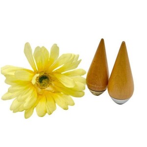 Rare Vintage P.J. Ostergaard Salt Pepper Shakers / Weighted Teardrop Salt and Pepper Shaker Set / Mid-Century Salt and Pepper Shakers