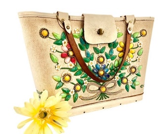 Enid Collins Vintage Handbag Titled Jewel Garden - Etsy