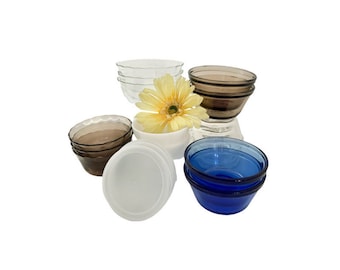 Vintage Pyrex Glass Ramekins/Custard Cups SET of 3 / Vintage Pyrex/Glasbake/Fire-King/ Ramekin Prep Bowls/Ramekins (Multiples Available)
