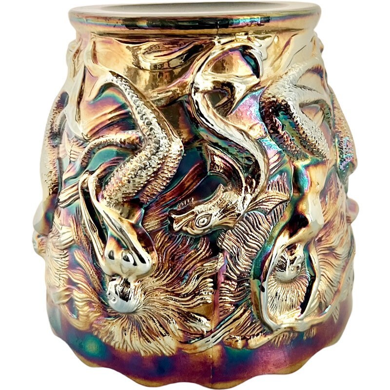 FENTONフェントンカー二バルアンティークUSA carnival  vase Fenton Carnival Antique Usa Vase | eBay
