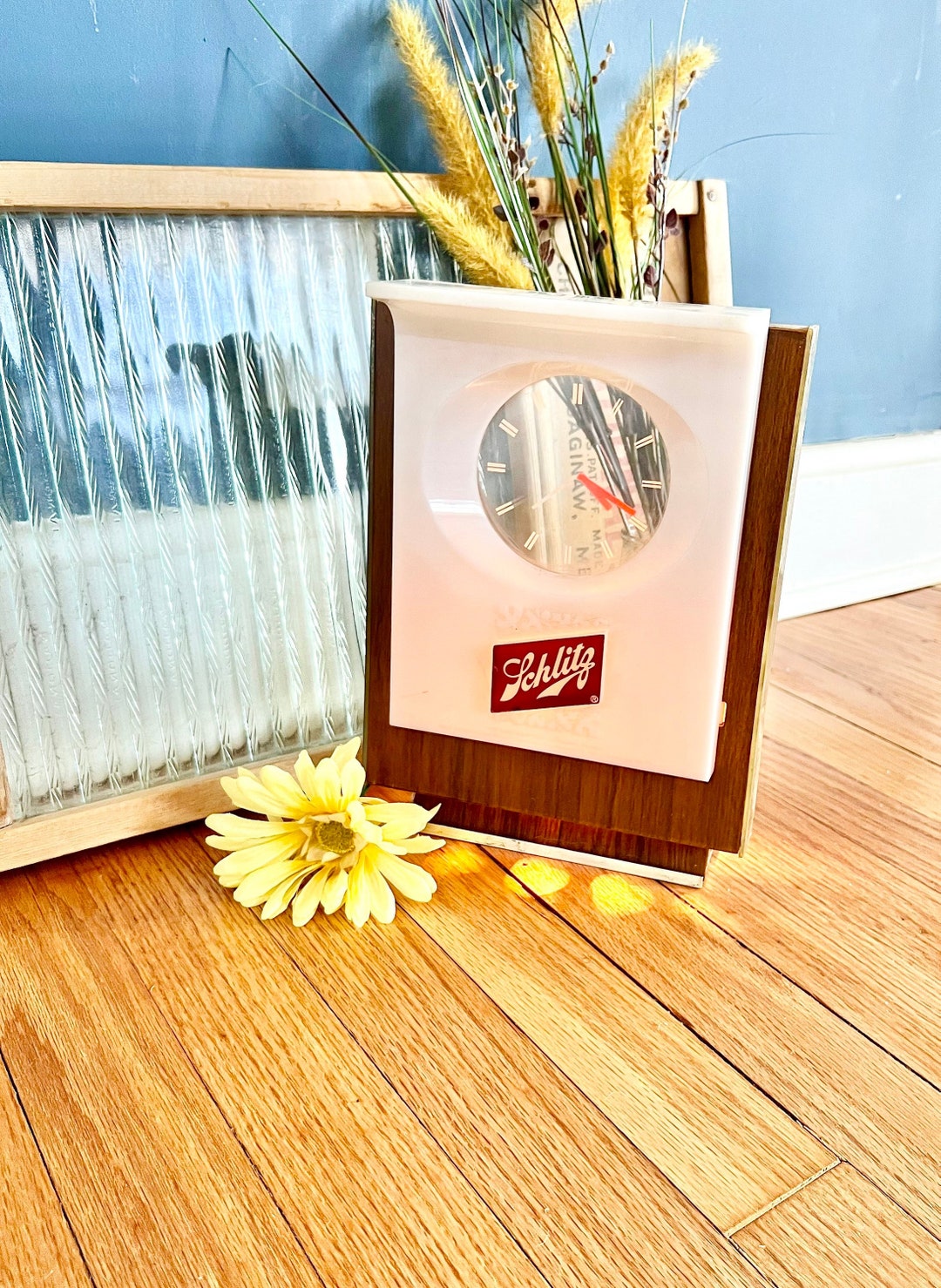 Vintage 1960's Schlitz Beer Lighted Tabletop Clock - Etsy