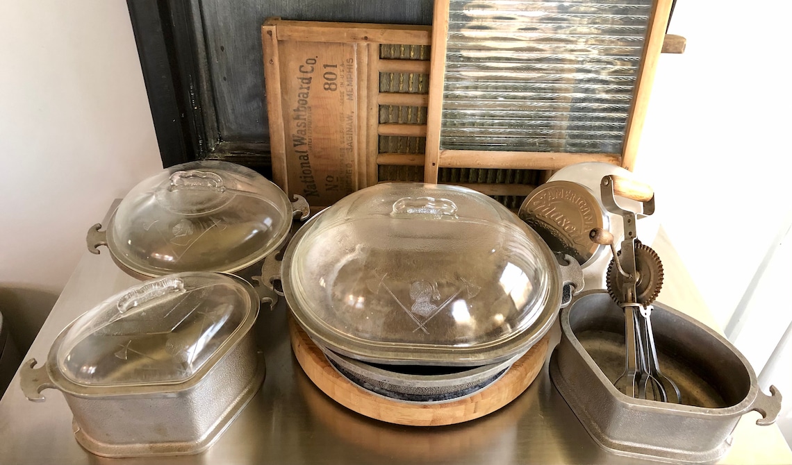 Vintage Guardian Service Cookware Hammered Aluminum 8 Piece Etsy