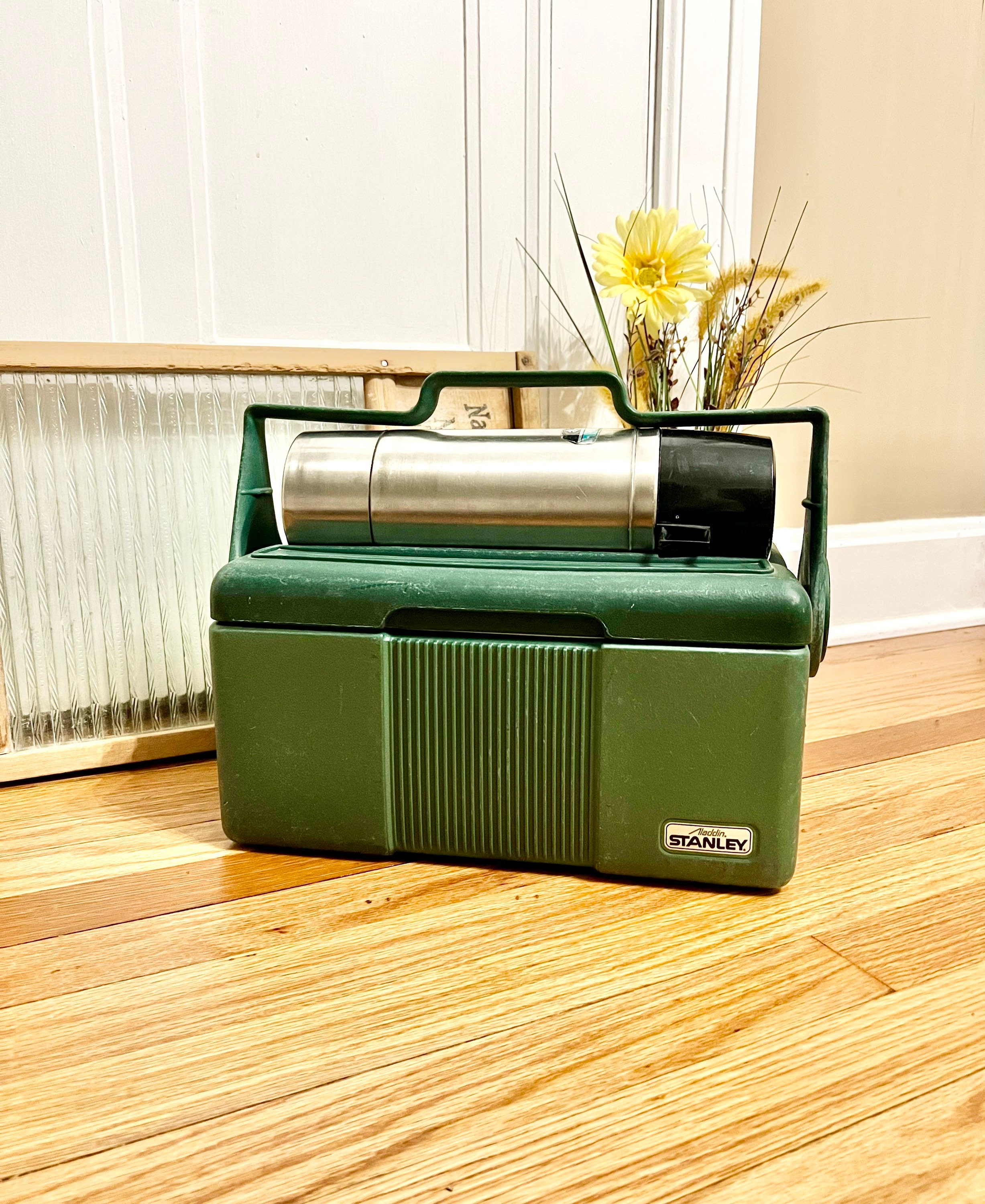 Vintage Stanley Aladdin Hard Plastic Lunch Box AND Stainless Steel