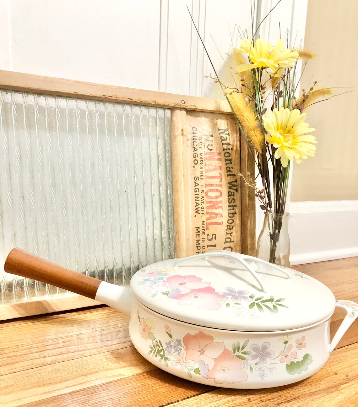 Vintage Set of 5 Kobe Cookware Japan Enamelware Pastel Dansk Etsy