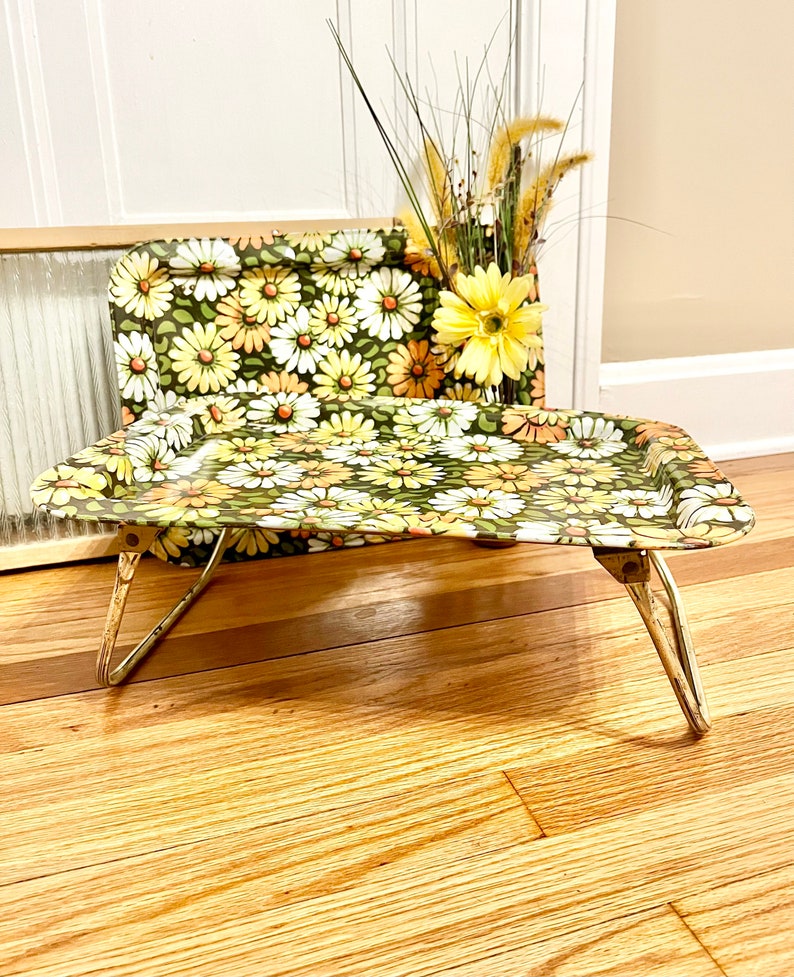 Vintage Marsh Allan SET of 2 Folding Lap TV Trays / Green / Etsy