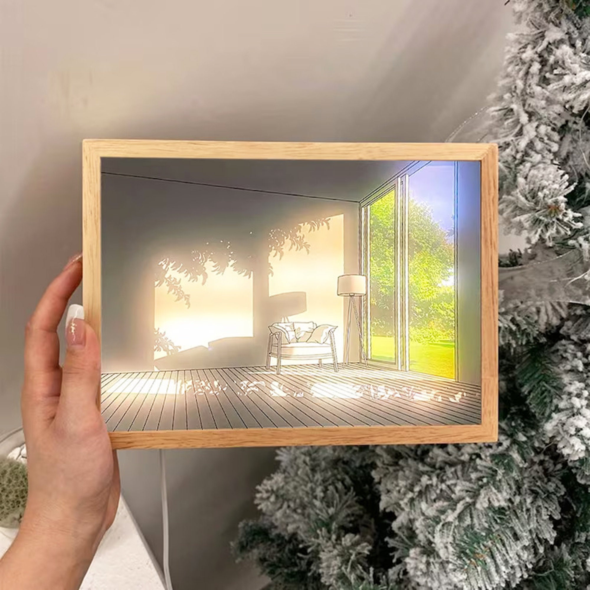 Wall Art Light Painting Framed Painting Night Light Framed Etsy UK