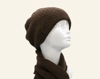 Loose Knit Double Layer Yak Down Hat