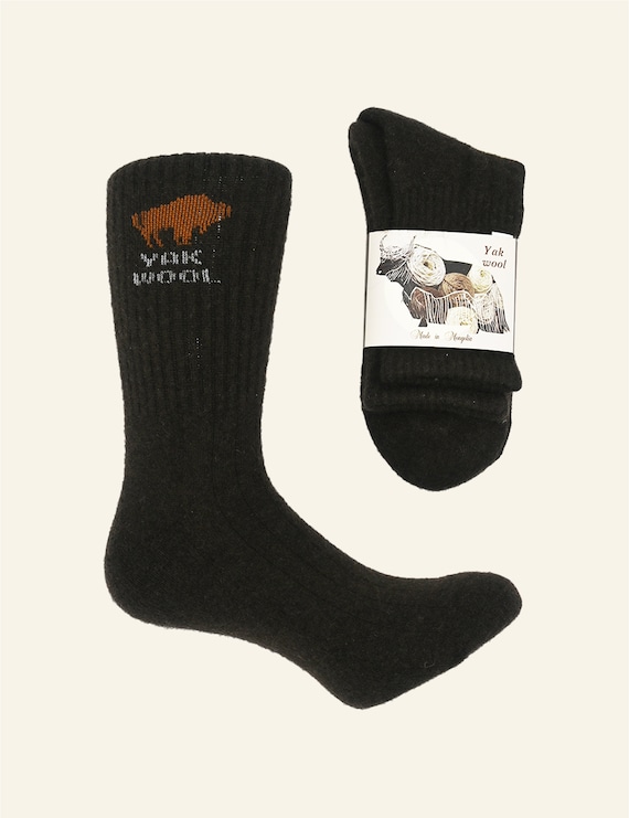 Luxurious Yak Wool Socks – Made in Mongolia, Above-Ankle Length, Small (EU 34-36)