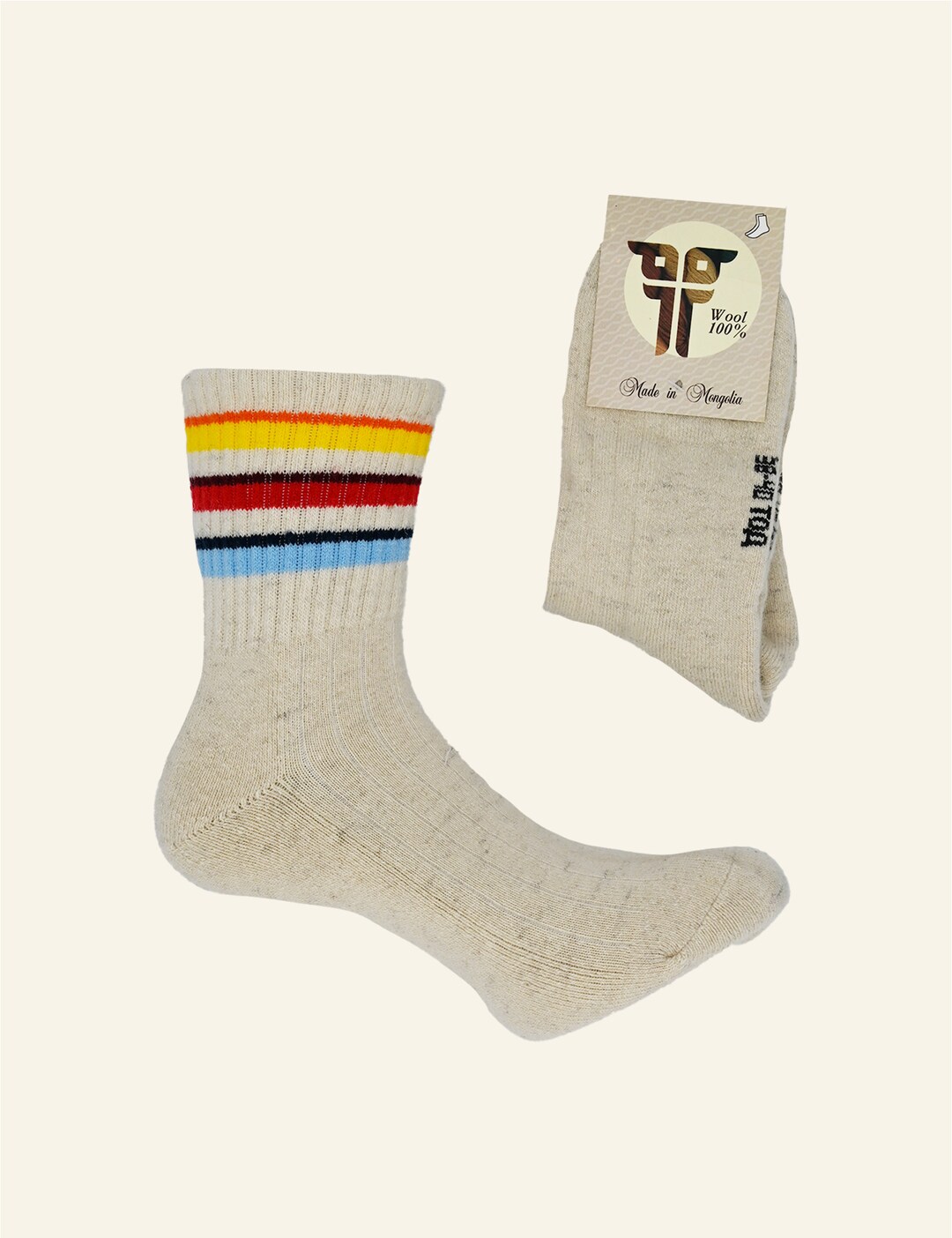 100% Natural Sheep Wool Socks – 3 Pairs Winter Warmers – Women's Größen 35-46