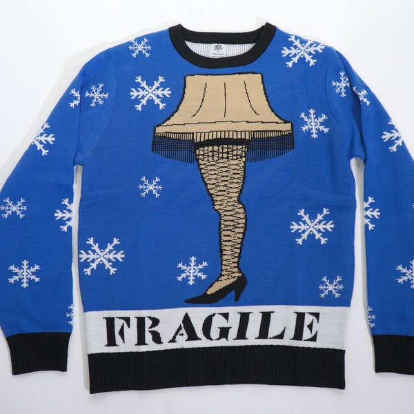 Ugly Sweater Sale- Fragile From A Christmas Story, Unique Ugly Christmas Sweater, Mens Womens Ugly Sweaters