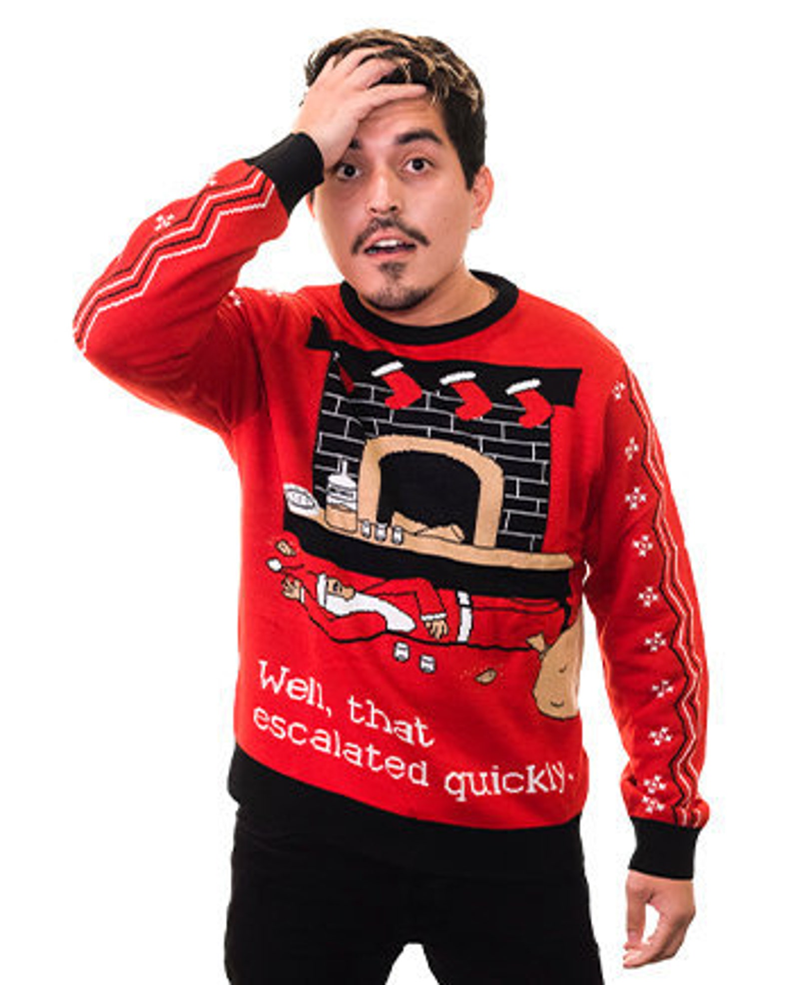 drunk christmas sweater