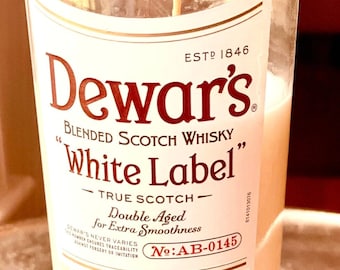 Dewar's Scotch Flaschenkerze - Geräuchertes Scotch duftendes Sojawachs