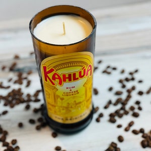 Coffee Liqueur Candle   kaluha bottle   coffee   cream scent   soy wax   DECONSTRUCTED CANDLES