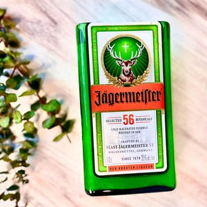 Herbal Liquor candle - Jagermeister bottle - herbal liquor scent - DECONSTRUCTED CANDLES - soy wax